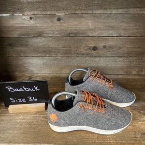 Womens Baabuk Gray Wool Barefoot‎ Slip On Shoes Sneakers Size EUR 36 US 6 M GUC